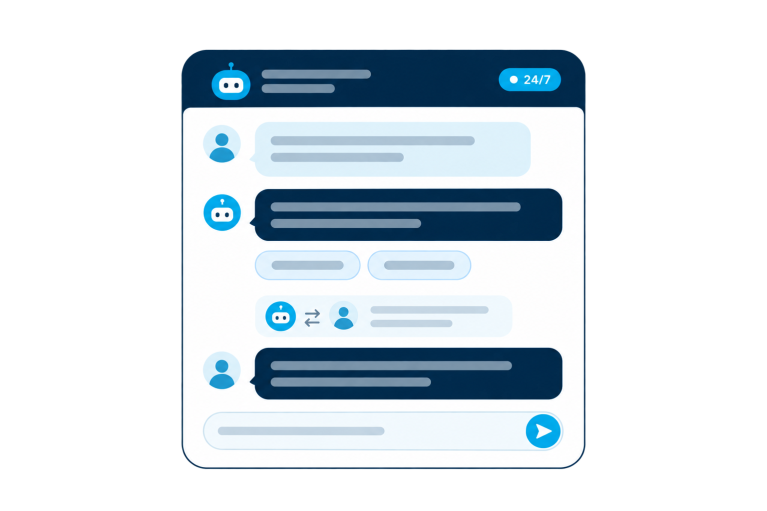 Automatische chat met naadloze overdracht